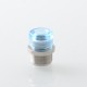 Wildtip Style Integrated Drip Tip for dotMod dotAIO V1 / V2 Pod - Translucent Blue, Stainless Steel + Acrylic