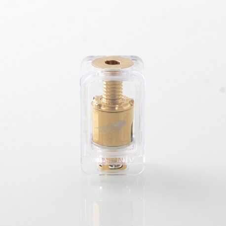 MISSION KB2 Style RBA Tank Full Kit for DotAIO V1 / V2 - Gold, Air Pins 1.0, 1.2, 2.0, 2.5, 3.0, 3.5, 4.3mm, 3.8ml