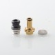 MISSION KB2 Style RBA Tank Full Kit for DotAIO V1 / V2 - Gold, Air Pins 1.0, 1.2, 2.0, 2.5, 3.0, 3.5, 4.3mm, 3.8ml