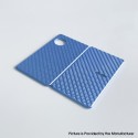 Authentic Rekavape Replacement Front + Back Cover Panel Plate for dotMod dotAIO V2 Pod - Blue, Aluminum Alloy + Carbon Fiber