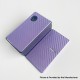 Authentic Rekavape Replacement Front + Back Cover Panel Plate for dotMod dotAIO V2 Pod - Purple, Aluminum Alloy + Carbon Fiber