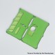 Monarchy Style Front + Back Door Panel Plates for BB / Billet Box Mod - Green, Acrylic, Round Hole (2 PCS)