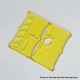 Monarchy Style Front + Back Door Panel Plates for BB / Billet Box Mod - Yellow, Acrylic, Round Hole (2 PCS)