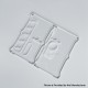 Monarchy Style Front + Back Door Panel Plates for BB / Billet Box Mod - Translucent, Acrylic, Round Hole (2 PCS)