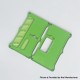 Monarchy Style Front + Back Door Panel Plates for BB / Billet Box Mod - Green, Acrylic, Square Hole (2 PCS)