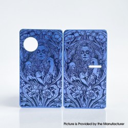 Authentic Rekavape Ghost Bride Front + Back Cover Panel Plate for dotMod dotAIO V2 Pod - Blue, Aluminum Alloy