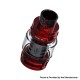 [Ships from Bonded Warehouse] Authentic SMOKTech SMOK TFV12 Prince Sub Ohm Tank - Black With Red Spray, 8ml, 28mm, Standard
