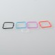 Silicone Gaskets Set for Mission XV DotBoro Style Tank - Blue + Red + Purple + Black, 4 PCS Square + 2 PCS Round Sealing Ring