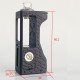 French V2.5 Style AIO Boro Mod - Black, VW 1~60W, 1 x 18650, Normal 60W Chipset, 3D Print
