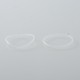 YFTK FEV Mesh Bell Bap for Flash e-Vapor Fev V4.5S+ / V4.5 RTA - Transparent Black, PC, 3.5ml