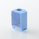 YFTK Boro Tank for SXK BB / Billet AIO Box Mod Kit - Blue, Aluminum Carbon Fiber Pattern Laser