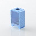 YFTK Boro Tank for SXK BB / Billet AIO Box Mod Kit - Blue, Aluminum Carbon Fiber Pattern Laser