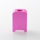 YFTK Boro Tank for SXK BB / Billet AIO Box Mod Kit - Pink, Aluminum Carbon Fiber Pattern Laser