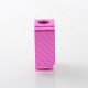 YFTK Boro Tank for SXK BB / Billet AIO Box Mod Kit - Pink, Aluminum Carbon Fiber Pattern Laser