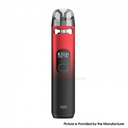 [Ships from Bonded Warehouse] Authentic Vapefly Tim Pod System Kit - Black Red, 1100mAh, 4ml, 0.6ohm / 0.8ohm