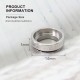 SXK Monarchy Mobb V Style RBA Bridge Replacement Decorative Ring - Silver, Stainless Steel (1 PC)