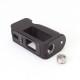 SXK APEX Style Boro Box Mod - Black, VW 5~60W, 1 x 18650, Compatible with BB / Billet Boro RBA / Tank