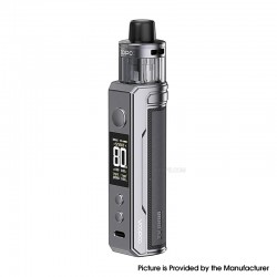 [Ships from Bonded Warehouse] Authentic Voopoo Drag X2 80W Box Mod Kit with PnP X Cartridge DTL - Gray Metal, VW 5~80W, 5ml