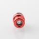 Mission XV DotMission Style Threaded Drip Tip for dotMod dotAIO V1 / V2 Pod - Red, SS + Aluminum
