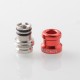 Mission XV DotMission Style Threaded Drip Tip for dotMod dotAIO V1 / V2 Pod - Red, SS + Aluminum