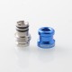 Mission XV DotMission Style Threaded Drip Tip for dotMod dotAIO V1 / V2 Pod - Blue, SS + Aluminum