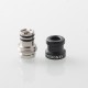 Mission XV DotMission Style Threaded Drip Tip for dotMod dotAIO V1 / V2 Pod - Black, SS + Aluminum