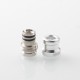 Mission XV DotMission Style Threaded Drip Tip for dotMod dotAIO V1 / V2 Pod - Silver, SS + Aluminum