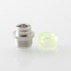 Wildtip Style Integrated Drip Tip for dotMod dotAIO V1 / V2 Pod - Translucent Green, Stainless Steel + Acrylic