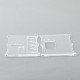 Monarchy Style Front + Back Door Panel Plates for BB / Billet Box Mod - Translucent, Acrylic, Square Hole (2 PCS)