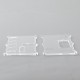 Monarchy Style Front + Back Door Panel Plates for BB / Billet Box Mod - Translucent, Acrylic, Square Hole (2 PCS)