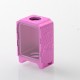 Monarchy Inverted Skull Style Boro Tank for SXK BB / Billet AIO Box Mod Kit - Pink, Aluminum Alloy