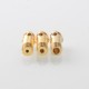 Monarchy Mobb MV Inverted Skull Style RBA Bridge Billet / BB / Boro Tank - Gold, 4 PCS Air Pin 1.0, 1.5, 2.5, 3.5mm