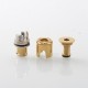 Mission KB2 Style RBA Tank Full Kit for DotAIO V1 / V2 - Gold, Air Pins 1.0, 1.2, 2.0, 2.5, 3.0, 3.5, 4.3mm, 3.8ml