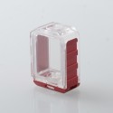 S-ProRo Style Boro Tank for SXK BB / Billet AIO Box Mod Kit - Red + Clear, Aluminum + Acrylic