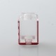 S-ProRo Style Boro Tank for SXK BB / Billet AIO Box Mod Kit - Red + Clear, Aluminum + Acrylic