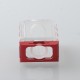 S-ProRo Style Boro Tank for SXK BB / Billet AIO Box Mod Kit - Red + Clear, Aluminum + Acrylic