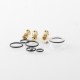 Monarchy Mobb MV DLVC Style RBA Bridge Billet / BB / Boro Tank - Gold, 4 PCS Air Pin 1.0, 1.5, 2.5, 3.5mm