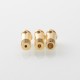 Monarchy Mobb MV DLVC Style RBA Bridge Billet / BB / Boro Tank - Gold, 4 PCS Air Pin 1.0, 1.5, 2.5, 3.5mm