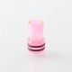 Monarchy Tapered Style 510 Drip Tip - Translucent Pink, Acrylic