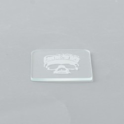 Replacement Tank Cover Plate for Boro / BB / Billet Tank - Skull Pattern, Glass