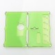 Monarchy Style Front + Back Door Panel Plates for BB / Billet Box Mod - Green, Acrylic, Round Hole (2 PCS)