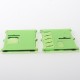 Monarchy Style Front + Back Door Panel Plates for BB / Billet Box Mod - Green, Acrylic, Round Hole (2 PCS)