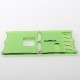 Monarchy Style Front + Back Door Panel Plates for BB / Billet Box Mod - Green, Acrylic, Square Hole (2 PCS)