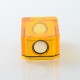 PRC Style Boro Tank for SXK BB / Billet AIO Box Mod Kit - Orange, Acrylic