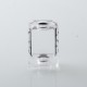 PRC Style Boro Tank for SXK BB / Billet AIO Box Mod Kit - Translucent, Acrylic