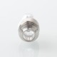 Never Normal Joystick Style for BB / Billet / Boro AIO Box Mod - Silver + Translucent, 360 Degree Rotatable Mouthpiece, SS + PC