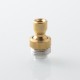 Never Normal Joystick Style for BB / Billet / Boro AIO Box Mod - Silver + Gold, 360 Degree Rotatable Mouthpiece, SS