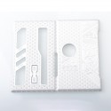 Zero Fuck Given Style Round Button Front + Back Door Panel Plates for BB / Billet Box Mod - Silver, Aluminum Alloy (2 PCS)