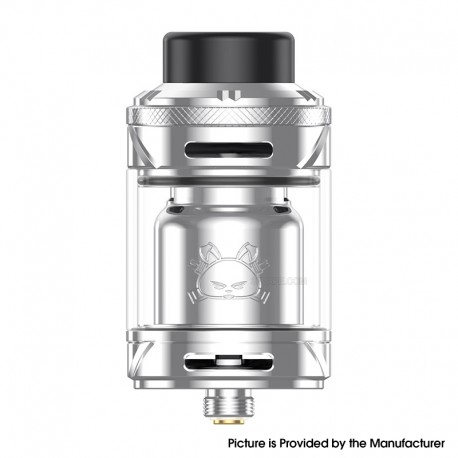 [Ships from Bonded Warehouse] Authentic Hellvape Fat Rabbit 2 RTA Atomizer - Silver, 6.5ml, 28mm Diameter
