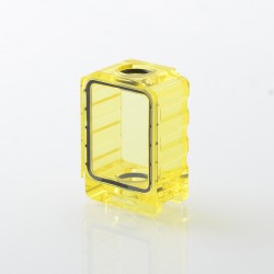 PRC Style Boro Tank for SXK BB / Billet AIO Box Mod Kit - Yellow, Acrylic